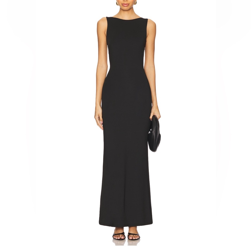 superdown Black Sleeveless Maxi Dress